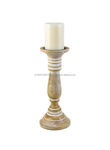 Porte-bougies chauffe-plat en bois de manguier de la meilleure qualité pots de lanterne décoratifs de table personnalisés pour les mariages de Noël pour les bougies de pilier - Product Image 3