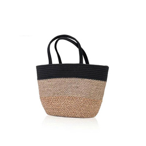 Cesta de Almacenamiento Tejida a Mano de Hierba Marina Lista para Enviar, Cesta Organizadora Rústica Estilo Granja para el Hogar, OEM ODM - Product Image 1