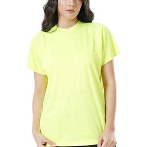 T-shirt de sport léger et respirant pour femme, en coton épais de haute qualité, à manches courtes, avec impression de logo personnalisée, vente en gros - Product Image 2