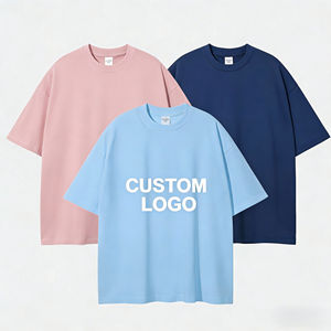 T-shirt unisexe en coton pur de qualité supérieure, coupe ajustée, séchage rapide, avec logo personnalisé, épaules tombantes, col contrastant, pour homme - Product Image 1