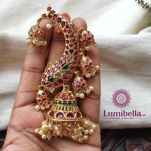 Gold Plated Pearl Ear Cuffs-Trendy Clip-On Earrings for Party Wedding Gift - Product Image 1