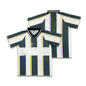 Turn Down Collar <b>Machine</b> Stitched Sports Jersey Tops Promotional Football Sports Jerseys Short Sleeve Turn Down Collar T-Shirts - Product Image 1
