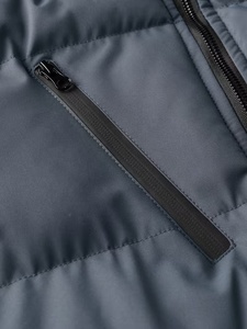 Men's Hooded Puffer <b>Jacket</b> Winter Warm <b>Thick</b> <b>Fleece</b> Lining Windproof Casual Zipper Closure Solid Color Gray Coat - Product Image 6