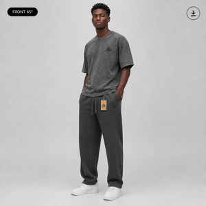 OEM Heavyweight Canvas 420GSM Custom Washed Men's Casual Jogger Pants 100% Cotton Eco-Friendly Breathable Quick Dry - Product Image 3