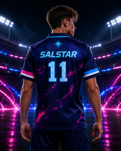 Maillot de football personnalisé en polyester de haute qualité, uniforme de football par sublimation, séchage rapide, respirant, vêtements de sport d'équipe - Product Image 4