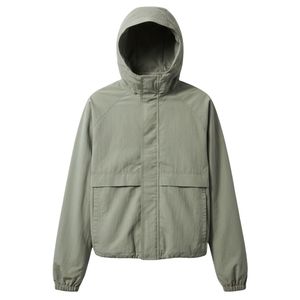 Veste coupe-vent Ripstop pour homme, veste légère à capuche avec poignets élastiques, vêtements de sport d'extérieur, veste tendance en vert olive - Product Image 1