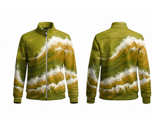 Veste zippée décontractée et sportive à sublimation intégrale, vêtements de course et de fitness, chaude, respirante, séchage rapide |   Tailles Hommes Femmes Jeunes - Product Image 6