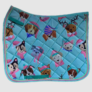 Tapis de selle pour chevaux de haute qualité, réglables, grandes tailles, antidérapants, professionnels, anglais, personnalisés en tissu - Product Image 2