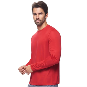 Nouveau T-shirt de sport respirant à séchage rapide pour homme, col rond, manches courtes, coupe classique, logo avant, 100 % coton toile, qualité supérieure - Product Image 6
