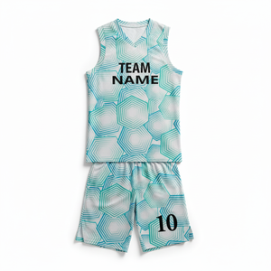 Custom Men Team Mesh Reversible Embroidery High Quality Sublimation Basketball Uniform Low Price Basketball Jersey & Short - Product Image 5