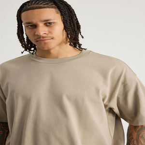T-shirt Homme Oversize de Haute Qualité à Épaules Tombantes, Effet Vieilli Vintage, Streetwear Personnalisé, Vêtements d'Été – Fabricants de T-shirts - Product Image 3
