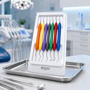 ชุดเครื่องมือขูดหินปูนทางทันตกรรม 7 ชิ้น ยี่ห้อ Gracey Curette ด้ามจับซิลิโคน ใช้กับเครื่องขูดหินปูนสแตนเลส ใช้ซ้ำได้ ฆ่าเชื้อได้ ได้รับมาตรฐาน CE - Product Image 6