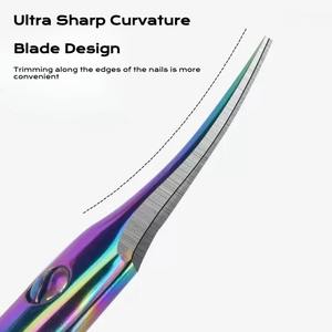 กรรไกรตัดเล็บสแตนเลส อุปกรณ์ดูแลเล็บ กรรไกรตัดหนังกำพร้า กรรไกรกำจัดหนังกำพร้า เครื่องมือเสริมความงาม กรรไกรทำเล็บ - Product Image 3