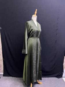New Dubai style abaya Traditional Islamic Women's Saudi Arabian Abaya Spring Polyester Breathable Ankle Length Muslim - Product Image 3