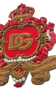 ป้ายปักลายใบไม้ด้วยด้ายทองคำแบบทำมือ สำหรับตกแต่งเสื้อเบลเซอร์ - Product Image 3