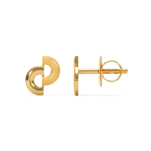 Pendientes de aro geométricos entrelazados - Product Image 2