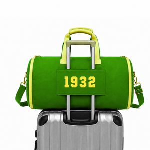 Custom Chi Eta Phi Sorority Tote <b>bag</b> green and yellow Embroidered Logo Daily Use Large Capacity Nylon polyester <b>duffel</b> <b>bag</b> - Product Image 3