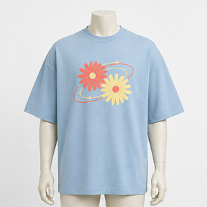 T-shirt graphique surdimensionné personnalisé pour homme, 100 % coton tricoté, manches courtes, séchage rapide, design 08 TSA-SPT-0008 - Product Image 1