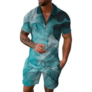 Conjunto de camiseta y pantalones cortos de algodón transpirable de alta resistencia para hombre, con las mejores características, directamente del proveedor de fábrica. - Product Image 1