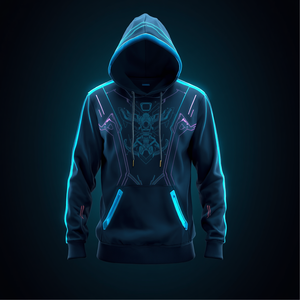 Sweat-shirt à capuche unisexe coupe classique en polaire polyester/nylon, style streetwear décontracté vintage, broderie logo personnalisé pour l'hiver - Product Image 5