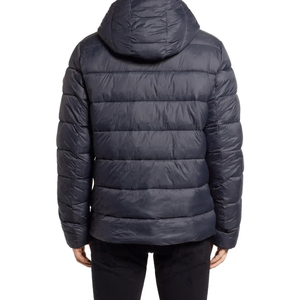 Best Quality Men's Winter Warm Zip Front Hooded <b>Quilted</b> Puffer <b>Jacket</b> Thick OEM Service High Street Style <b>Pattern</b> Stand - Product Image 4