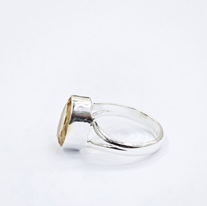 Handcrafted Natural <b>Citrine</b> <b>Ring</b> 925 Sterling Silver Bezel Oval Cut Crystal Jewelry Wedding, Anniversary Gift - Product Image 5