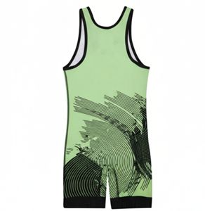 Combinaison de lutte personnalisée pour homme, sublimée, extensible dans quatre directions, respirante, séchage rapide, 85% polyester, 15% élasthanne, entraînement adulte - Product Image 3