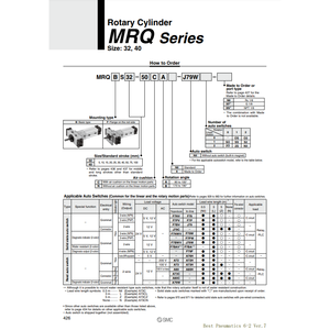 SMC Pneumatics Robots industriels Pince à air Pince rotative MRQBS32-10CA - Product Image 2