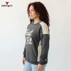 Sudadera de Mujer Personalizada con Diseño Impreso en Toda la Superficie, 100% Algodón Felpa, Transpirable, Resistente al Viento, para Otoño, con Logotipo Personalizado, Colores Sólidos - Product Image 6