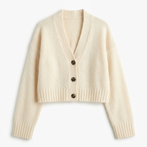 Pull à col montant pour femme, tricoté sur mesure, à manches longues, pull d'hiver décontracté, mode, marque privée, fournisseur en gros - Product Image 1