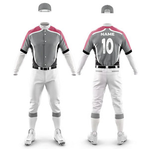 Uniforme de Béisbol Personalizado para Hombre, Venta de Fábrica, con Logotipo y Números Impresos, Kit Completo para Ropa Deportiva, Uniforme de Béisbol para Adultos - Product Image 1