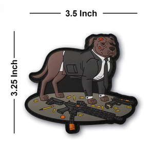 Custom Logo PVC Rubber <b>Patch</b> Waterproof Soft Rubber Badge for Workwear School Uniforms and Clothing - Product Image 2