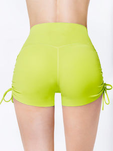 Shorts Deportivos de Alta Calidad para Mujer, Ropa de Yoga, Shorts para Ciclismo con Cordones Laterales, Shorts de Yoga con Efecto Push-Up - Product Image 3