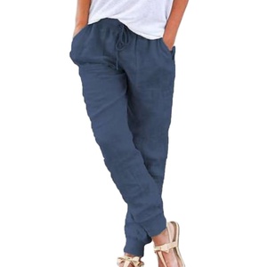 Wholesale Custom 2022 Latest Design 100% Cotton Women's Maternity Pants ODM Service for Size Color Style Customization - Product Image 4