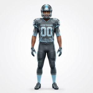 Maillots de football en polyester haute performance en gros avec empiècements en mesh pour les programmes de football universitaires - Product Image 1