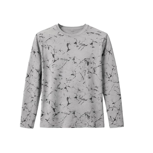 เสื้อยืดแขนยาวคอลเลคชั่นใหม่ ผ้าฝ้าย 100% สวมใส่สบาย เสื้อยืดผู้หญิงคอกลมทรงเข้ารูปลำลอง เสื้อยืดผู้ชายพิมพ์ลายออกแบบเองได้ - Product Image 2