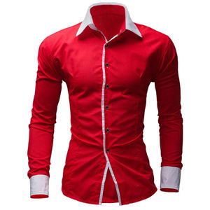 Camiseta de Manga Larga para Hombre, Blanca con Detalles en Contraste, Estilo Casual Elegante, Tejido de Punto, Diseño con Estampado Fotográfico, Cuello Redondo, Poliéster/Algodón Transpirable - Product Image 2