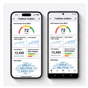 Aplicación de Recopilación de Comentarios Royalcraft – Panel de Información sobre Comentarios, Reseñas, Encuestas y Análisis de Clientes para iOS/Android - Product Image 1