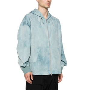 High Quality Polyester Full-Printed Sublimation Windbreaker Hooded Male Sports Outdoor Tie <b>Dye</b> Waterproof Nylon Jacket - Product Image 2