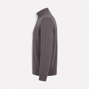 Sudadera con Capucha de Una Pieza para Hombre, 100% Lana Merino, Tejida, Informal, para Otoño e Invierno, Talla Grande, Manga Larga - Product Image 4