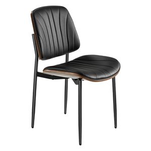 Set di 2 Sedie Moderne in Pelle per Sala da Pranzo, Salvaspazio, per Tavolo da Cucina - Product Image 5
