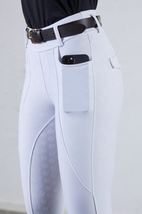 Leggings d'équitation de luxe élégants en coton et silicone, coupe western, coupe-vent, respirants, imperméables, personnalisables - Product Image 2