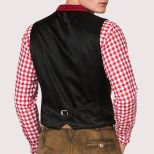 Chaleco Bávaro Tradicional Alemán para Hombre de la Mejor Calidad, Reversible, Transpirable, Estilo Casual Elegante, Ropa de Exterior para Festivales de Otoño - Product Image 6