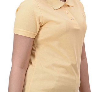 เสื้อโปโลผู้หญิงน้ำหนักเบา 180 กรัม ผ้าฝ้ายผสมโพลีเอสเตอร์ แขนสั้น สไตล์ลำลอง เสื้อโปโลผู้หญิงแบบเรียบ - Product Image 5