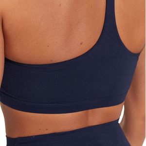 Custom Wholesale Women Nylon Elastane Yoga Sports Bra Flat Lock Stitching Fitness Bra Custom Logo OEM Activewear - Product Image 2