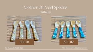 Cuchara de concha de nácar para caviar, utensilio natural hecho a mano de Vietnam, listo para exportar, estilo elegante - Product Image 3