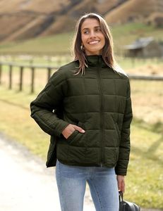 Women's Lightweight <b>Packable</b> Hooded Winter Quilted Puffer <b>Jacket</b> Detachable Sleeves Hat Zipper Closure Waterproof Wool - Product Image 4