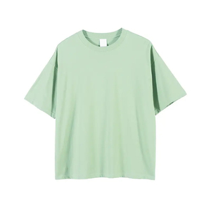 เสื้อยืดโอเวอร์ไซส์ผ้าถักย้อมสีพื้น ขายส่ง 100% ผ้าฝ้าย ระบายอากาศได้ดี ไม่หด ไม่ยับ แห้งเร็ว สไตล์ลำลอง สำหรับผู้ชาย - Product Image 6