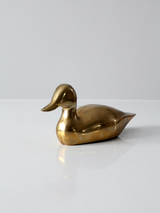 Estatua de pato clásica, elefante de Metal de latón de calidad, acabado pulido para decoración exclusiva de Mesa para el hogar, Económico - Product Image 2