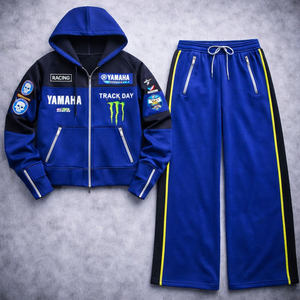 Conjunto Deportivo Personalizado Unisex para Primavera, Tejido Transpirable, con Sudadera con Capucha, Camiseta y Pantalones Deportivos, Estilo Urbano - Product Image 2